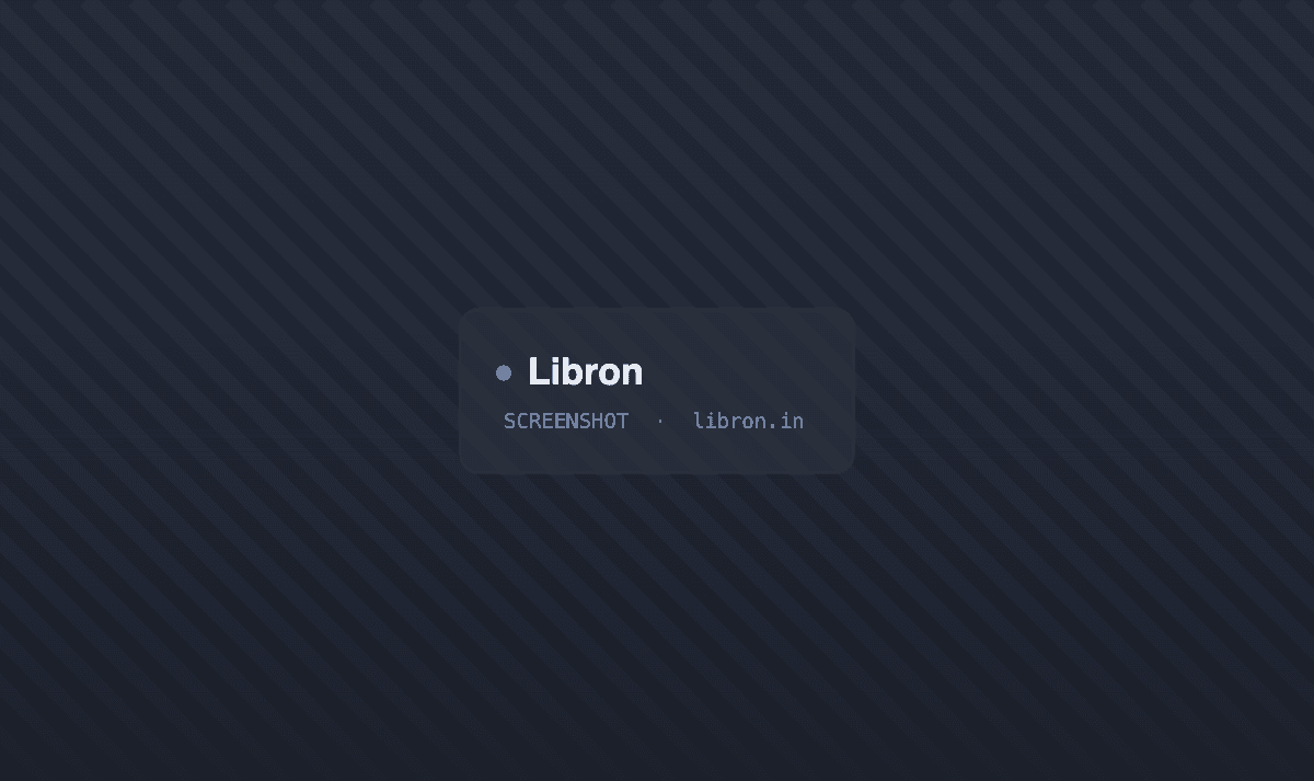 Libron product screenshot
